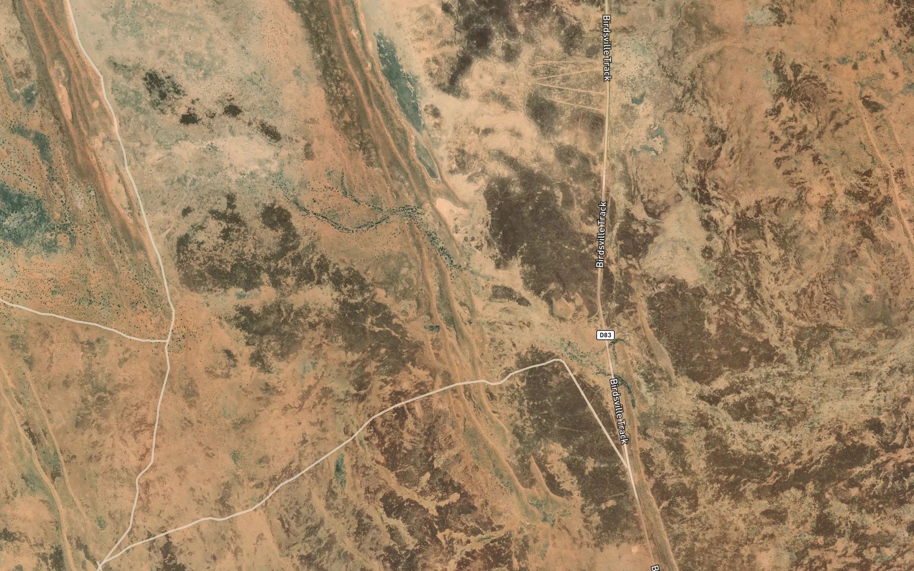 Satellite map of the Kilanbar Creek