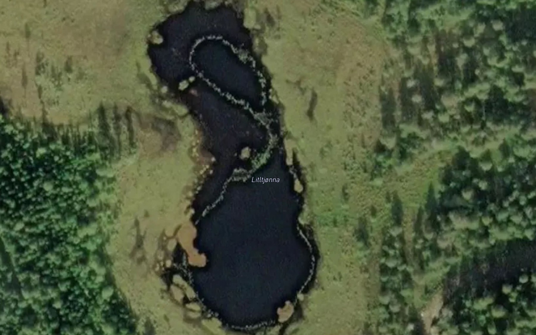 Satellite map of the Litltjorna