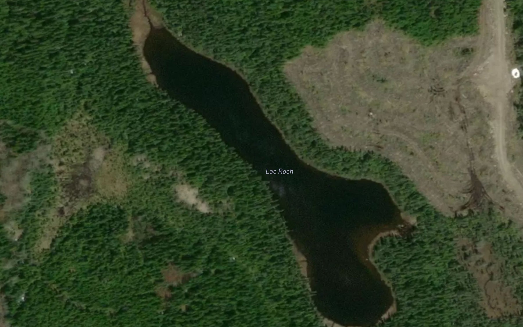 Satellite map of the Lac Roch