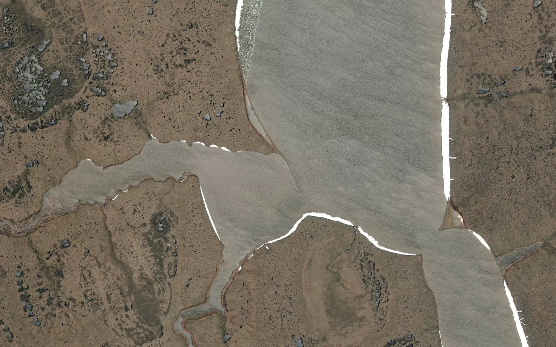 Satellite map of the Avgumun Creek