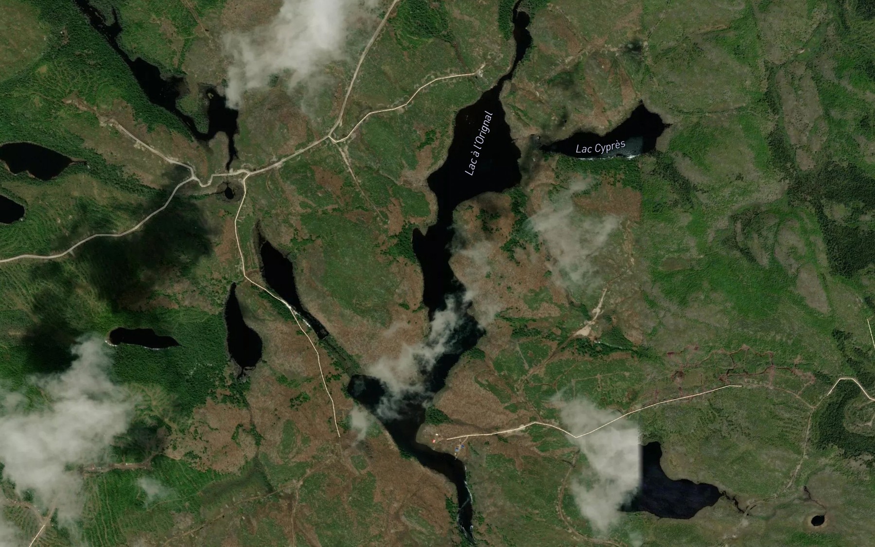 Satellite map of the Lac a l'Orignal