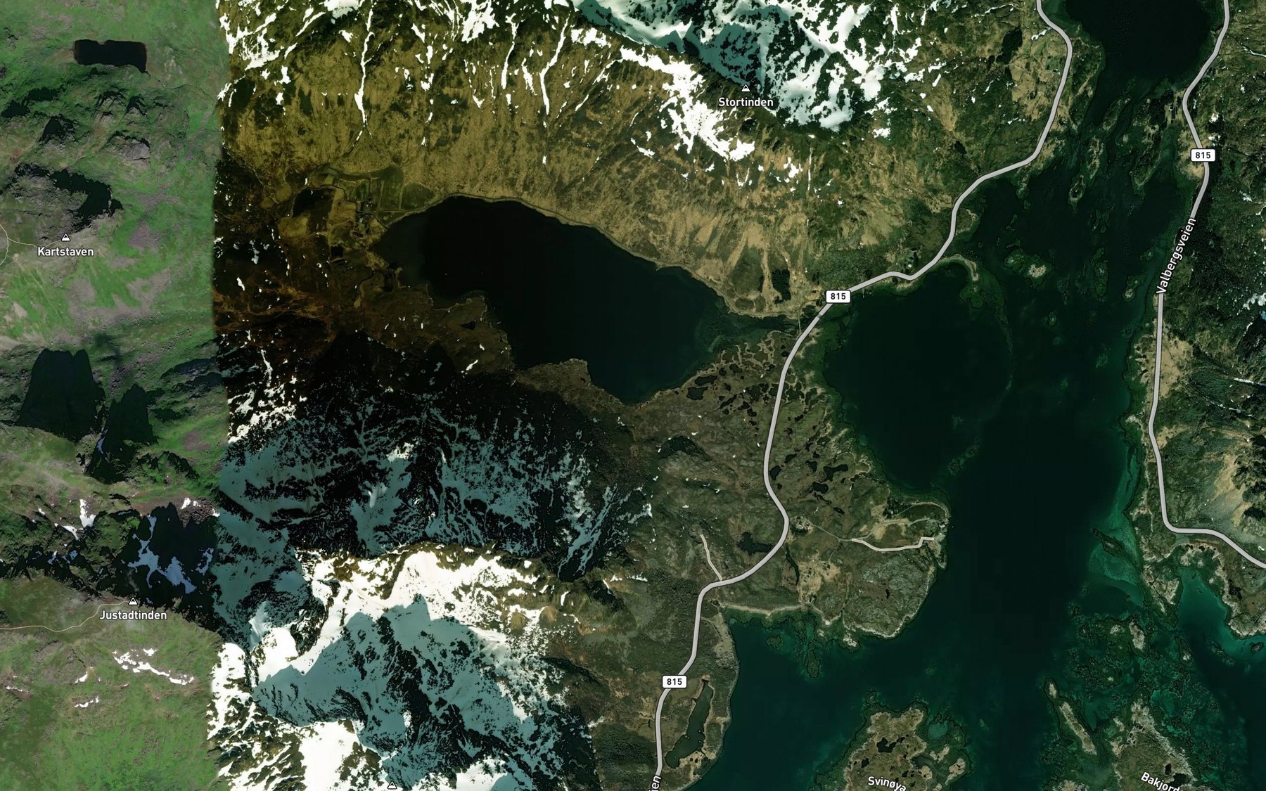 Satellite map of the Finnvika
