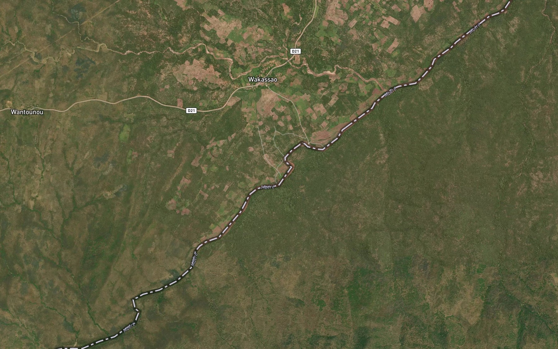 Satellite map of the Mbilueye