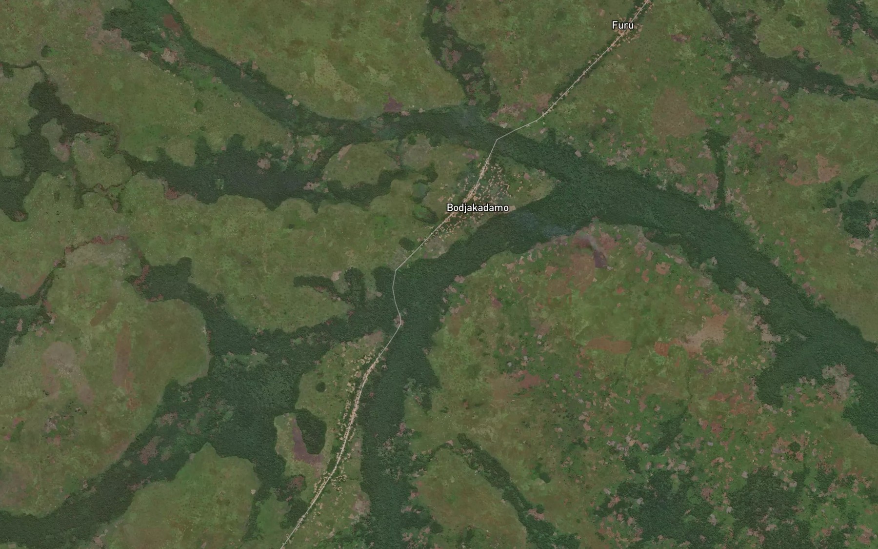 Satellite map of the Lakoso