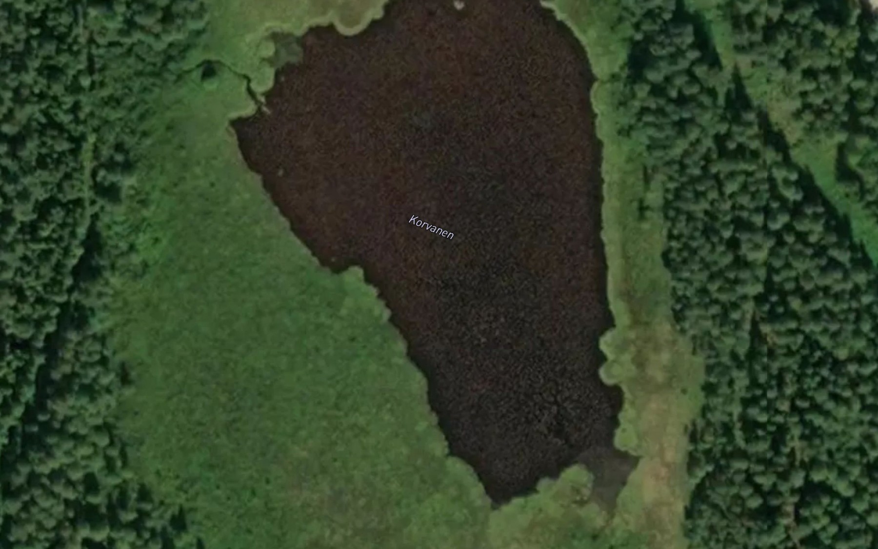 Satellite map of the Korvanen