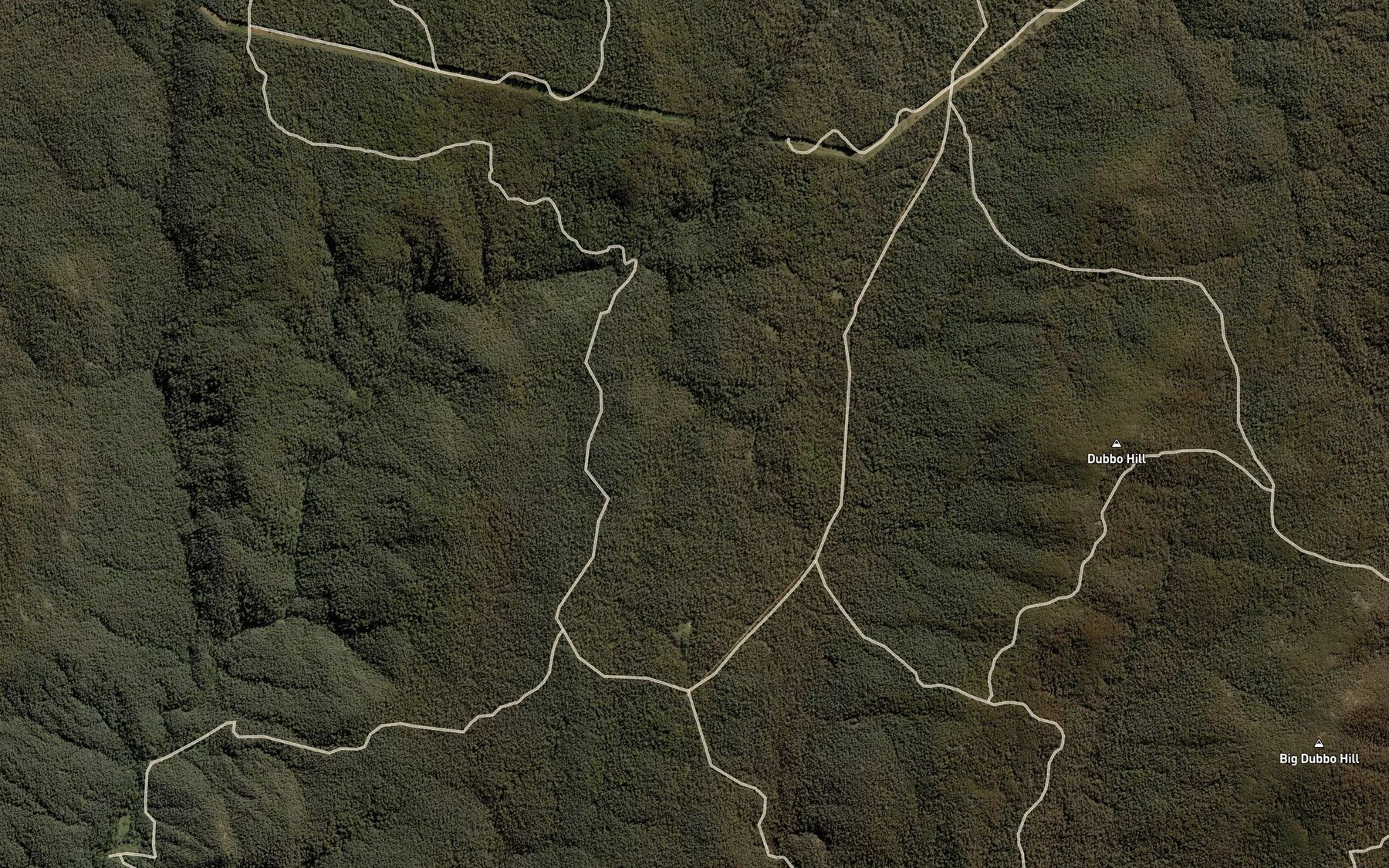 Satellite map of the Pinchgut Gully