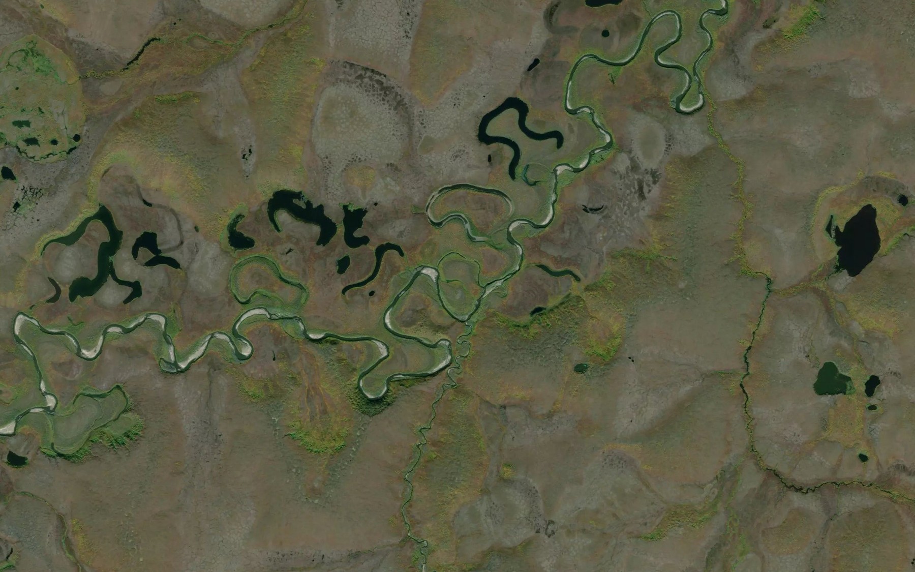 Satellite map of the Mission Creek