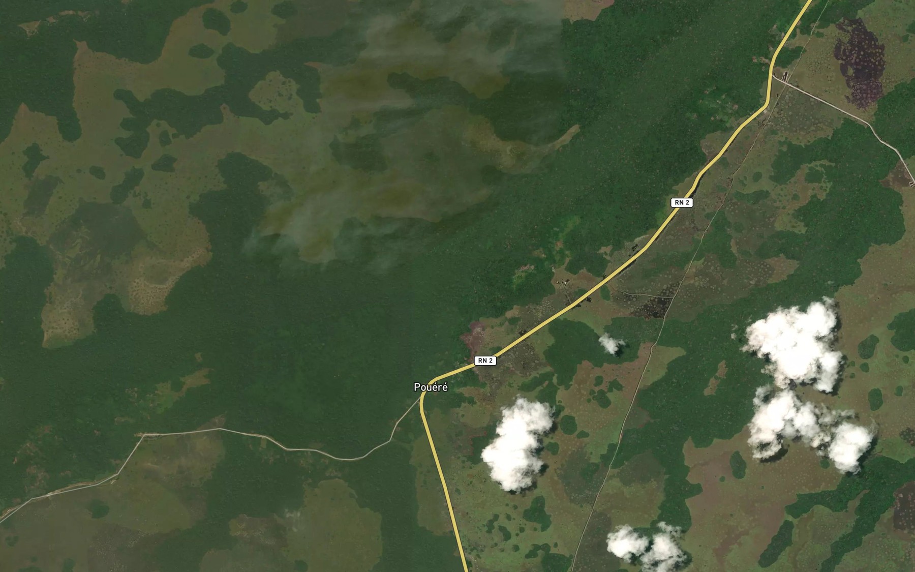 Satellite map of the Ebengue
