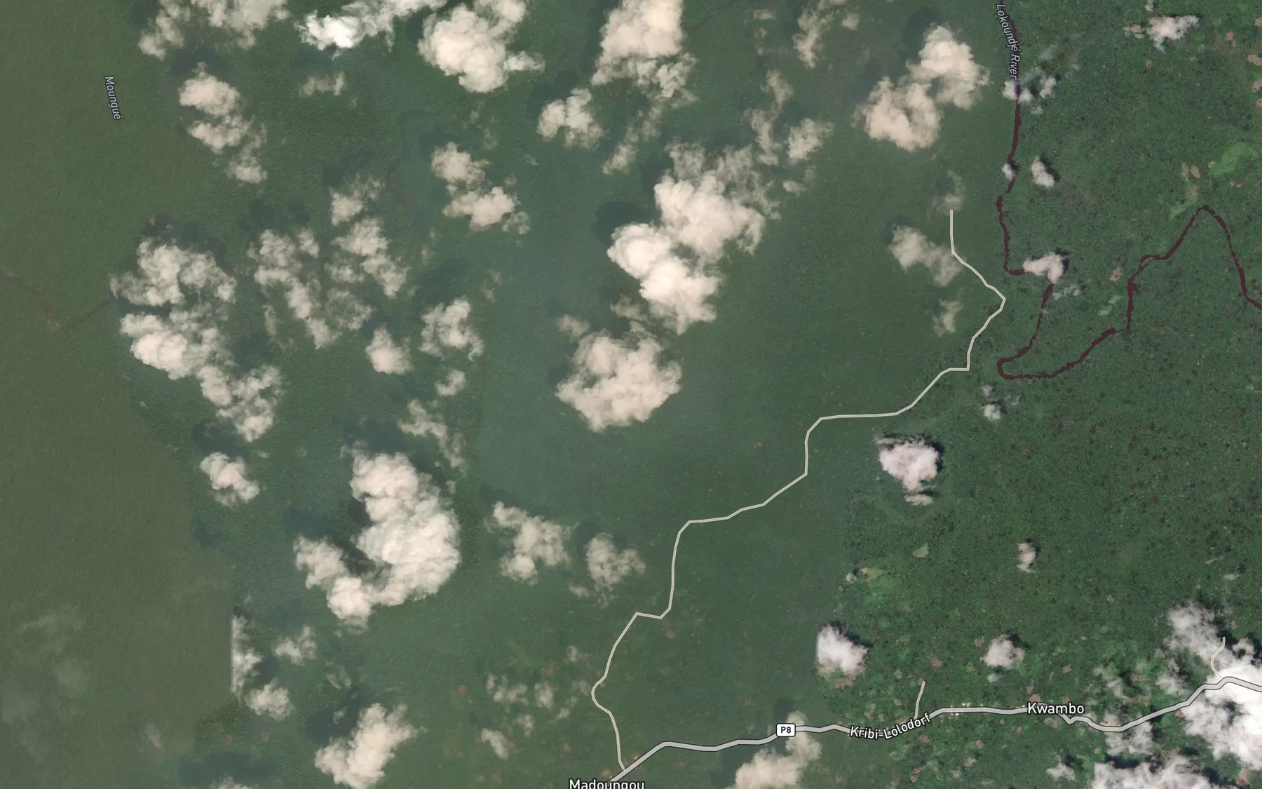 Satellite map of the Landi