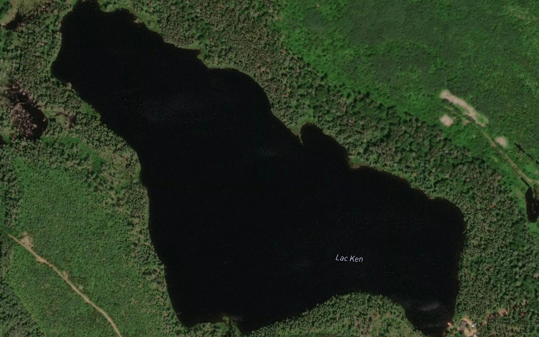 Satellite map of the Lac Ken