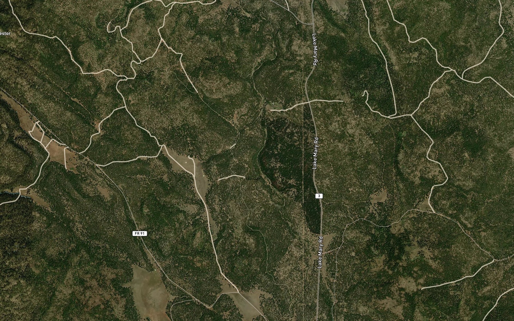 Satellite map of the Railroad Spring