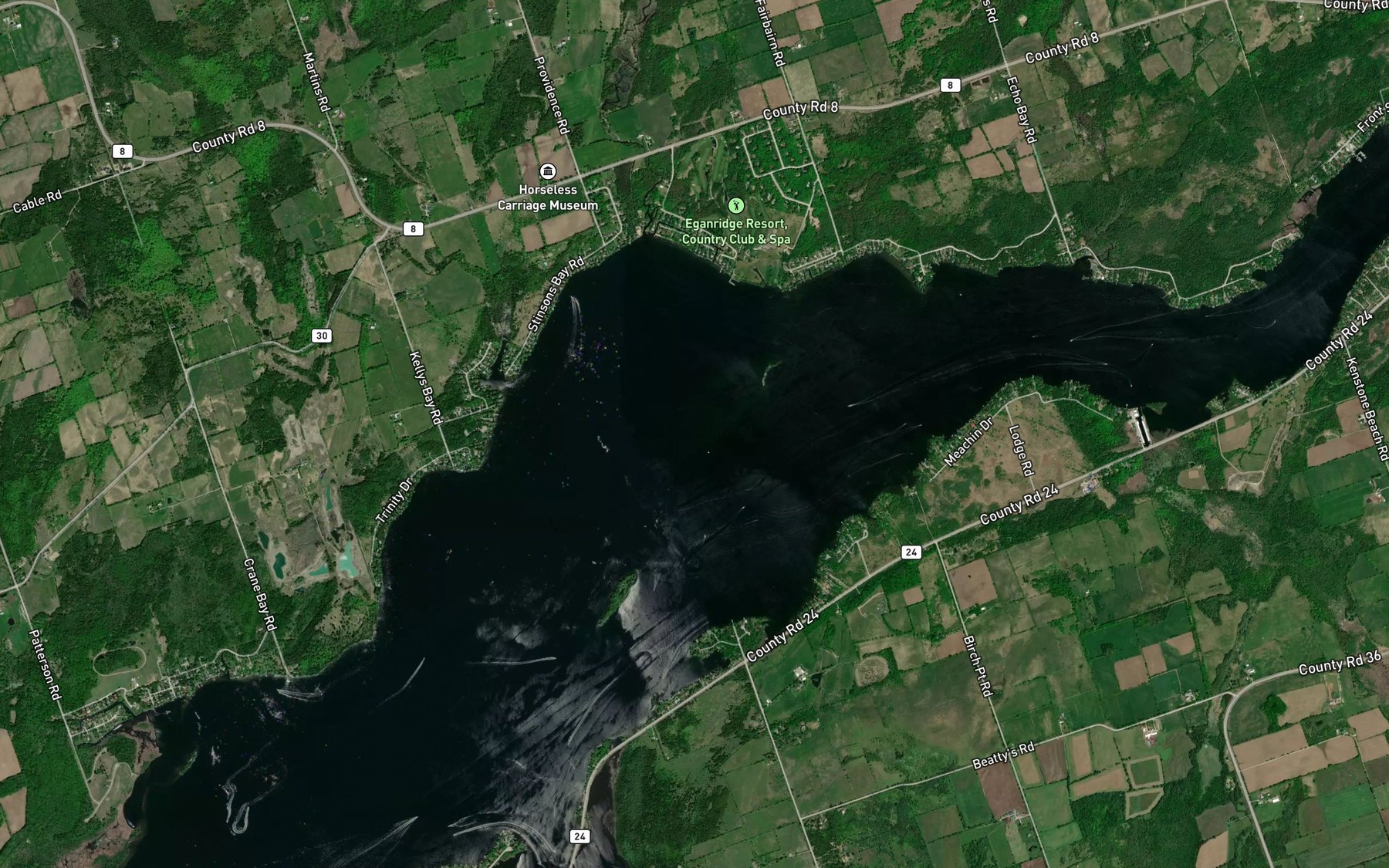 Satellite map of the Hawkers Bay