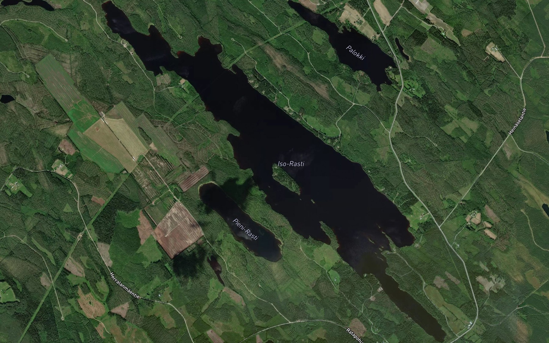 Satellite map of the Rastinjarvi