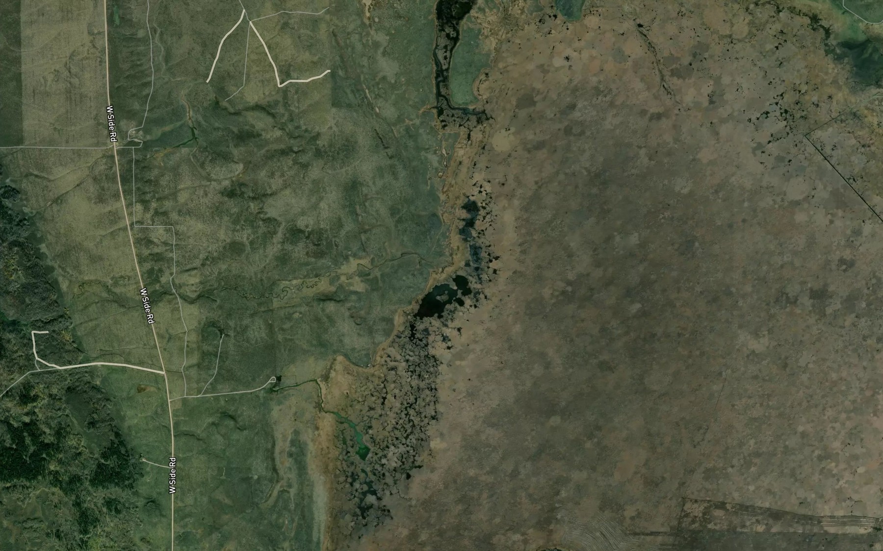 Satellite map of the Little Valley Creek