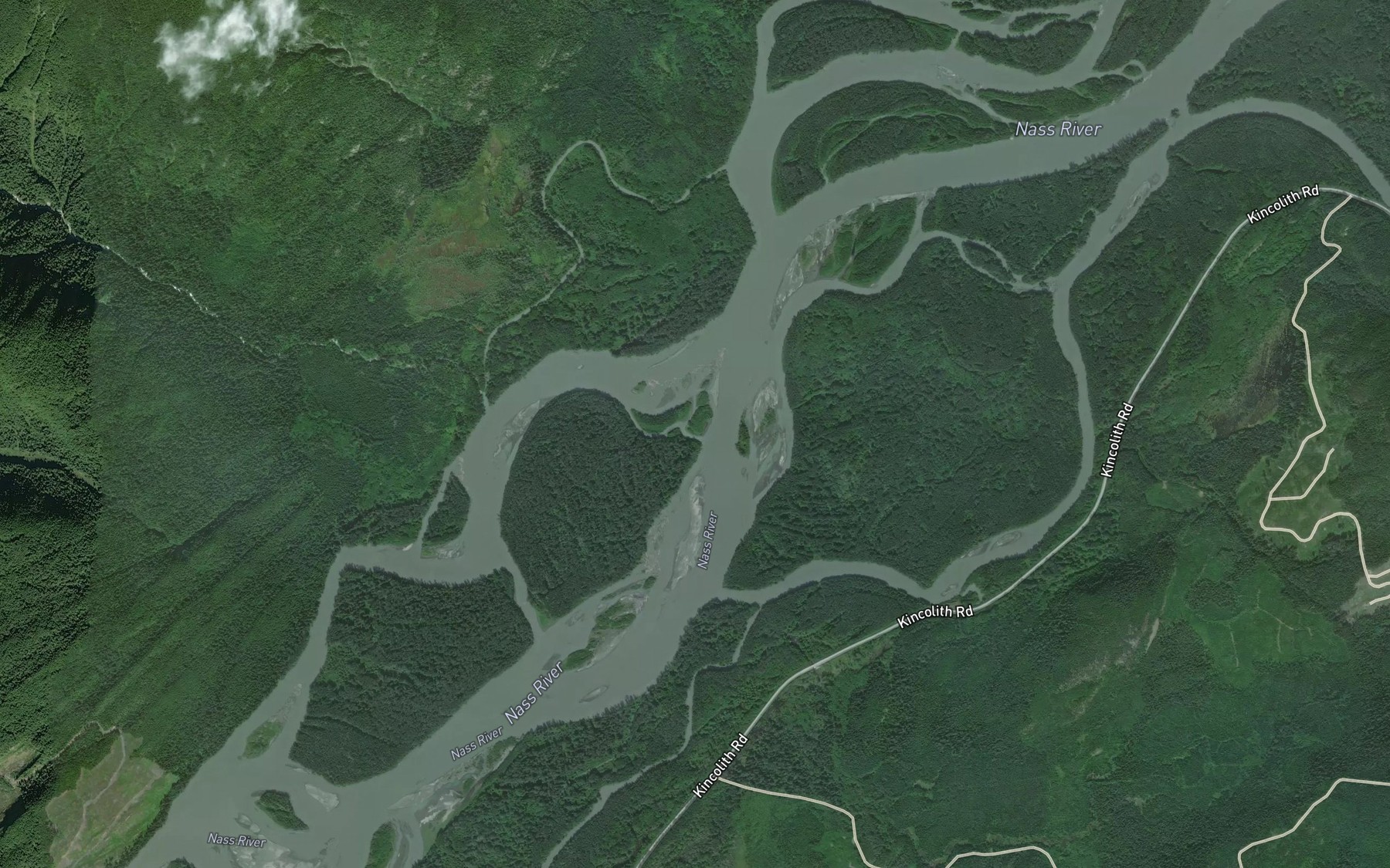 Satellite map of the Ansedagan Creek