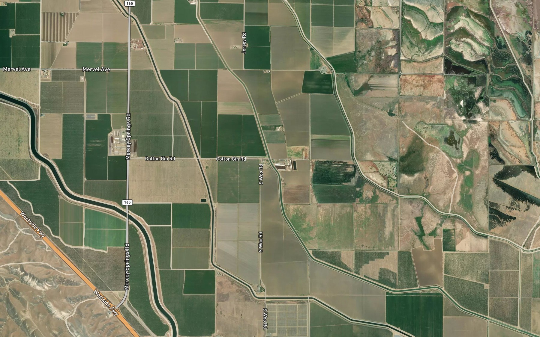 Satellite map of the Outside Canal