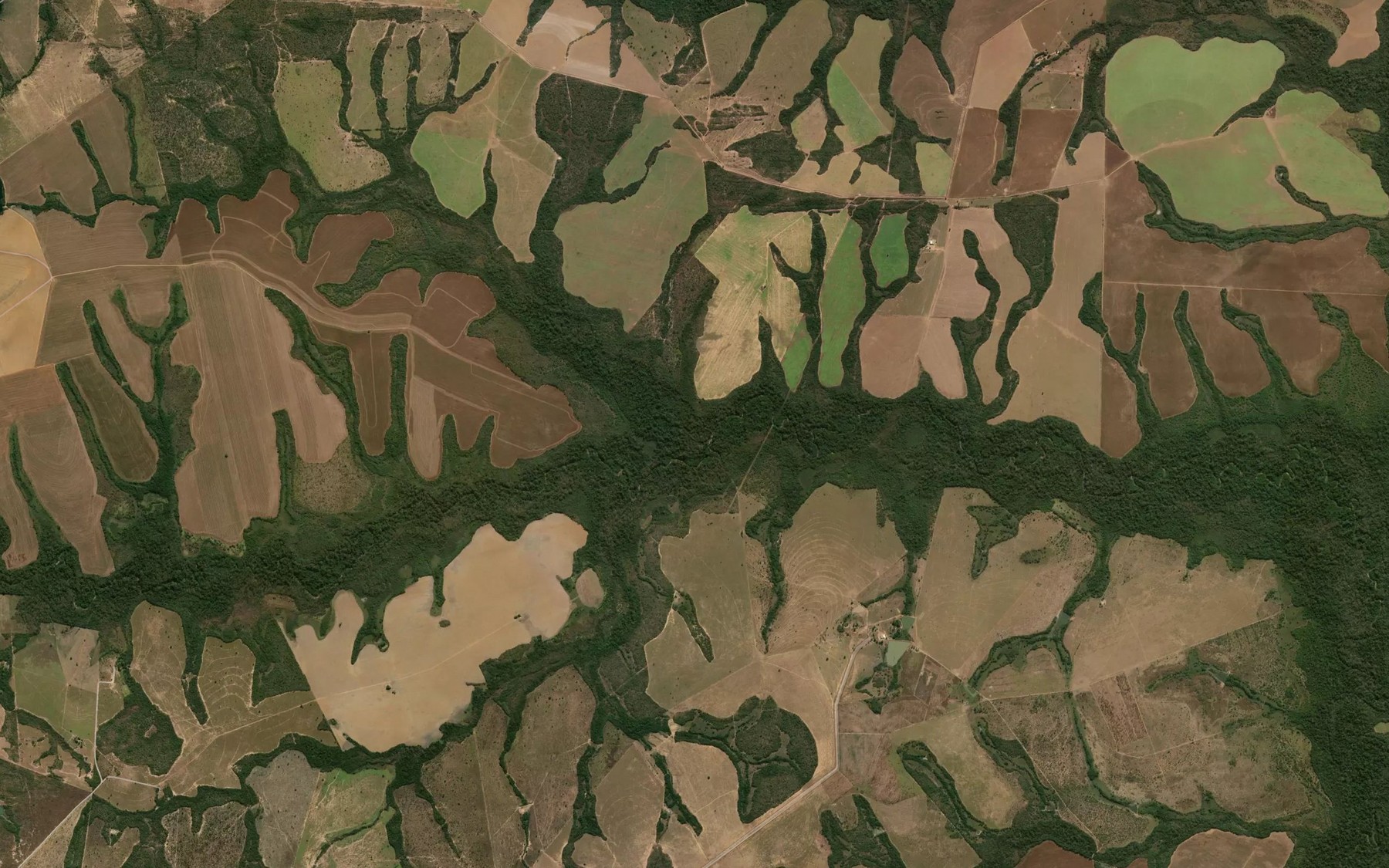 Satellite map of the Corrego Fundo