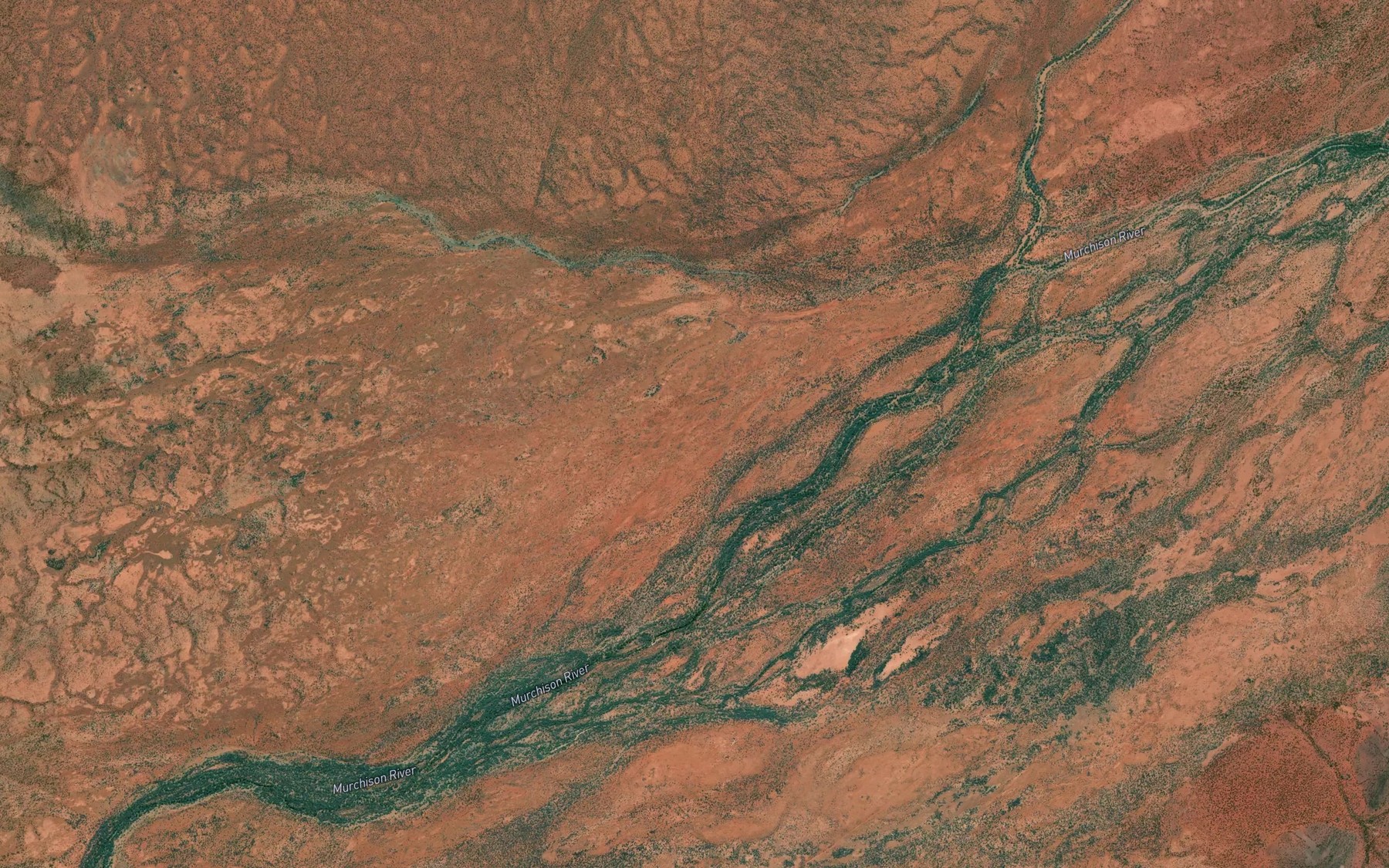 Satellite map of the Gould Creek