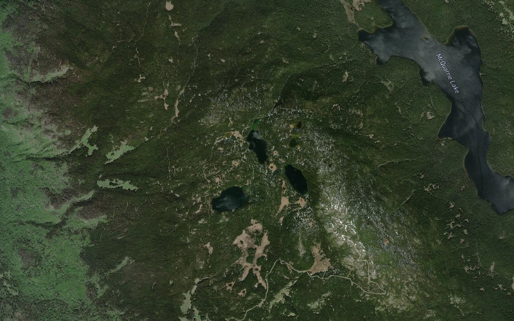 Satellite map of the North Lake