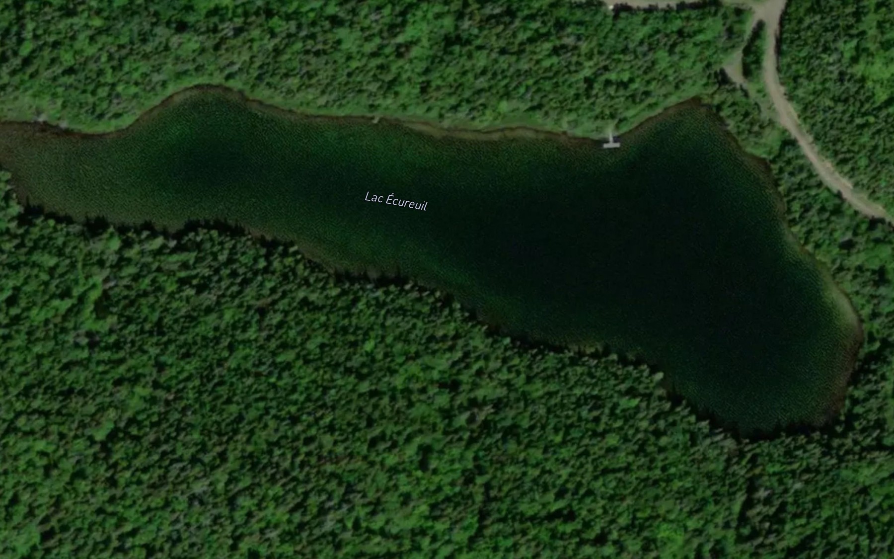 Satellite map of the Lac Ecureuil