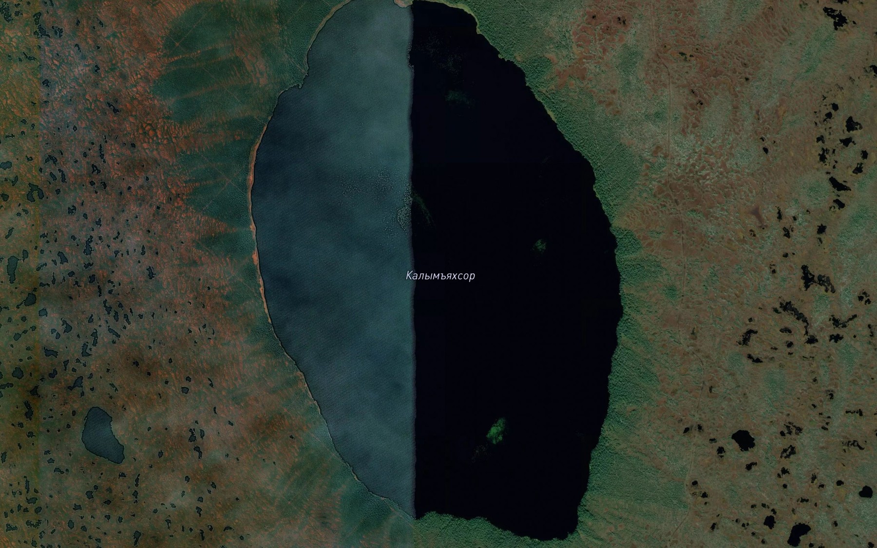 Satellite map of the Ozero Kalym"yakhsor