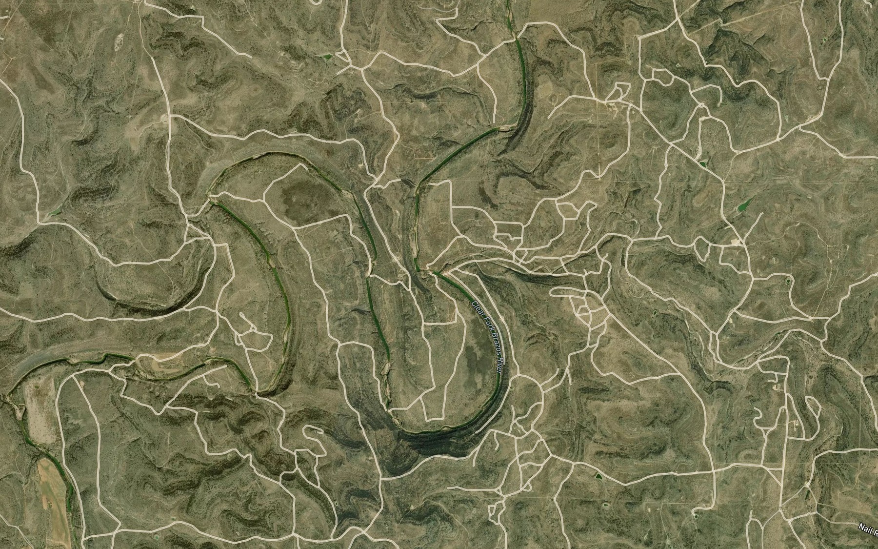 Satellite map of the Antelope Creek