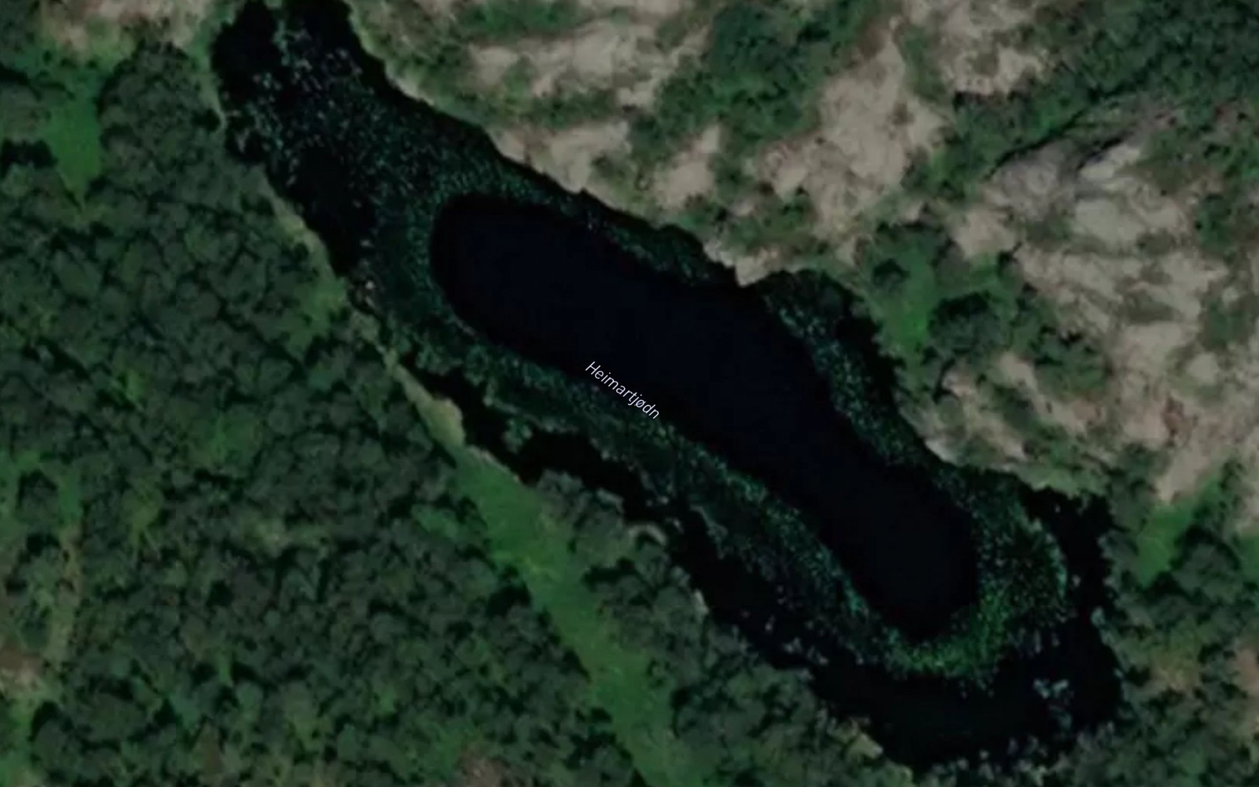 Satellite map of the Heimartjodn
