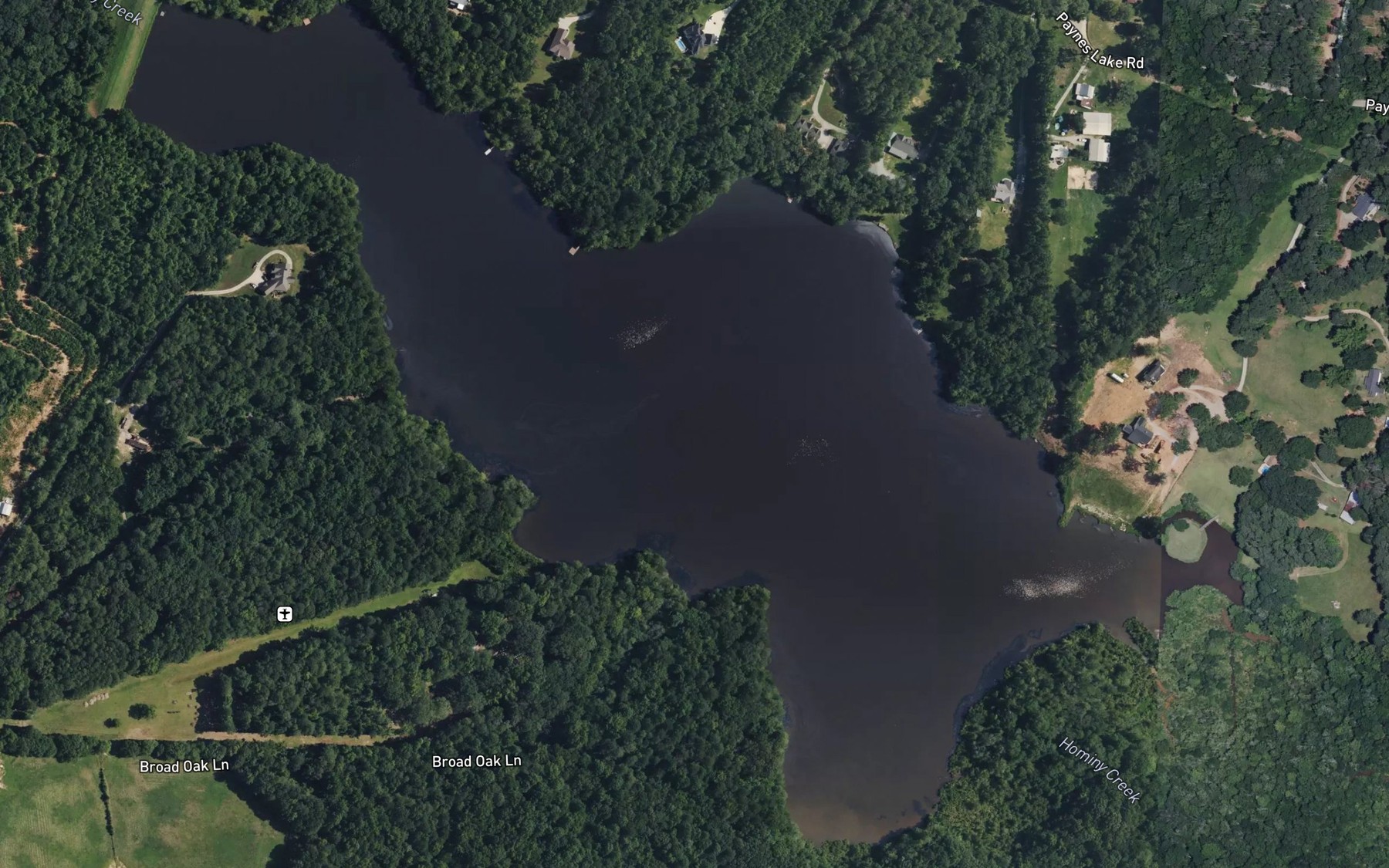 Satellite map of the Humphries Lake