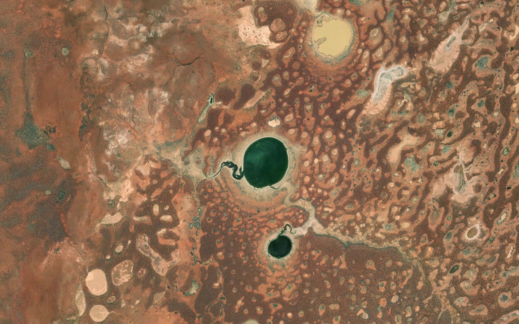 Satellite map of the Barbwire Lake