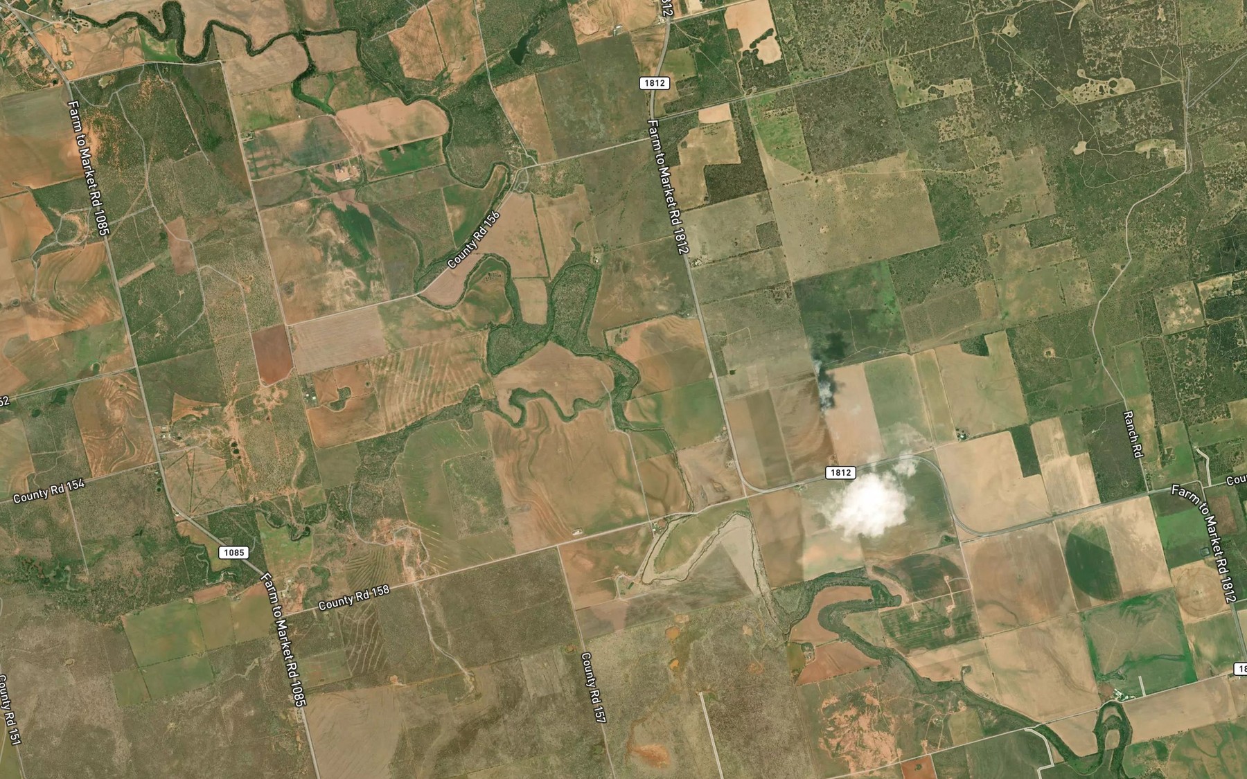 Satellite map of the China Creek