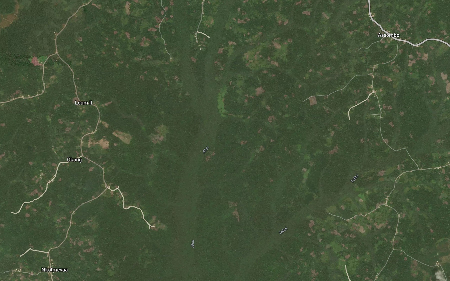 Satellite map of the Kombo