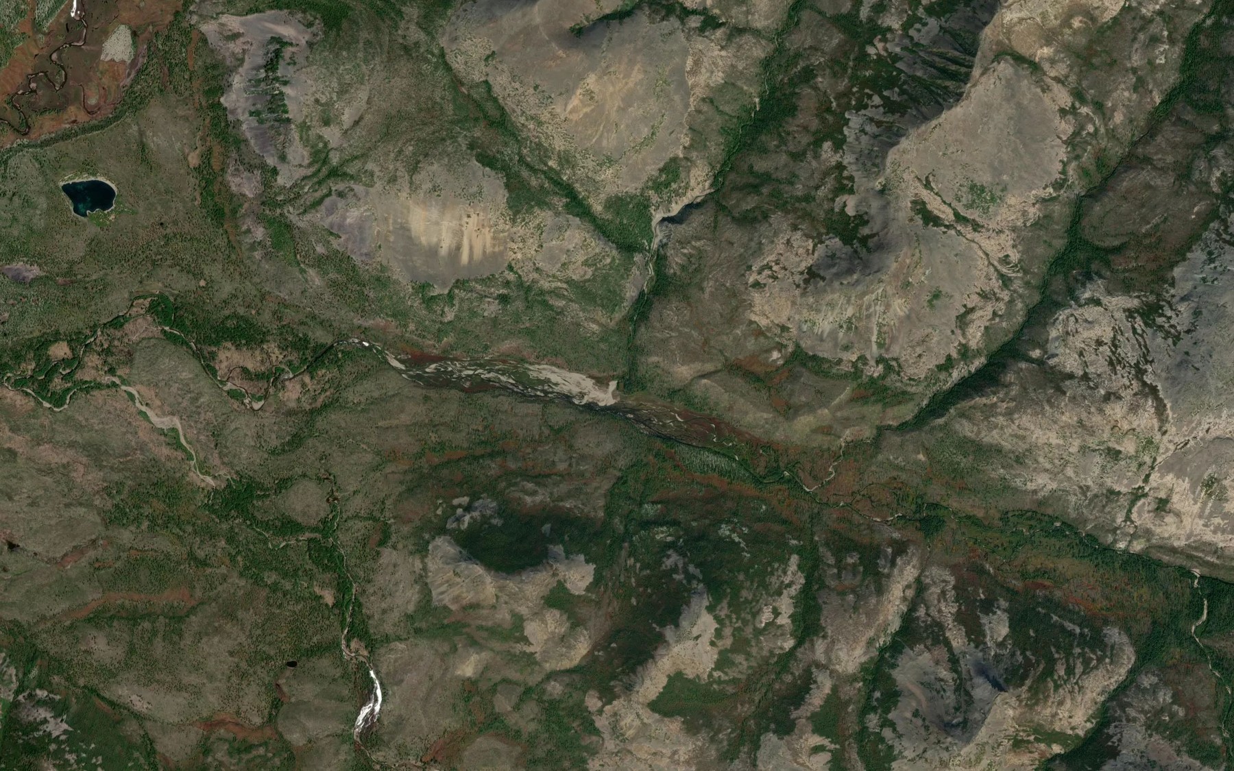 Satellite map of the Sukhoy Pervyy