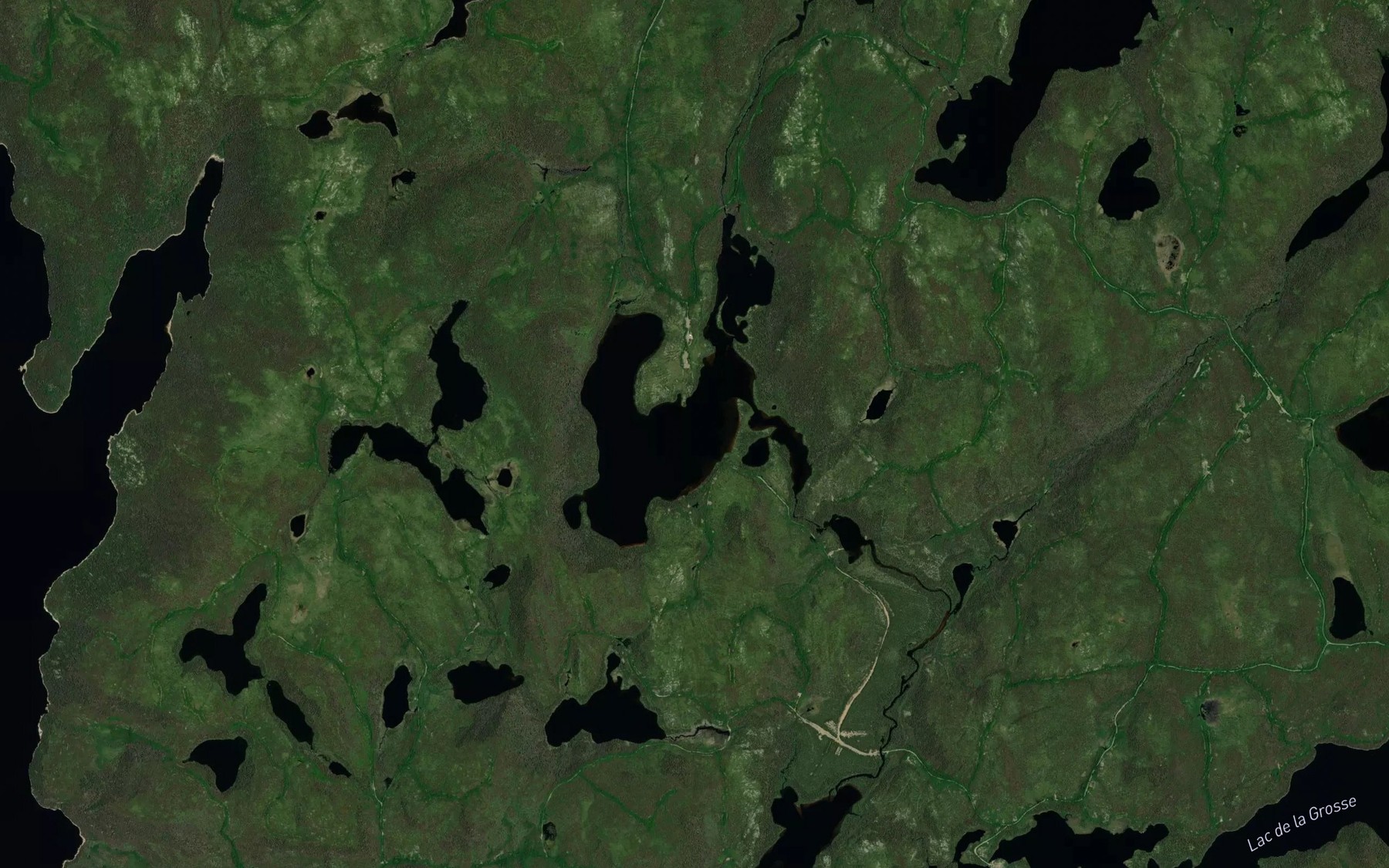 Satellite map of the Lac Jean-Louis