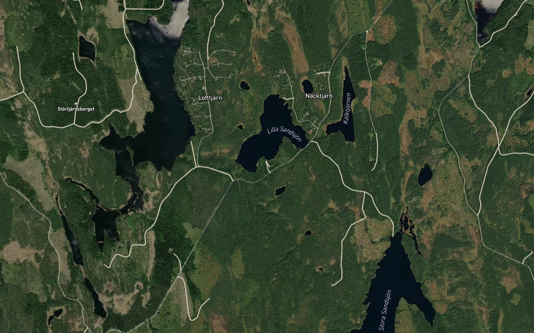 Satellite map of the Lilla Sandsjon