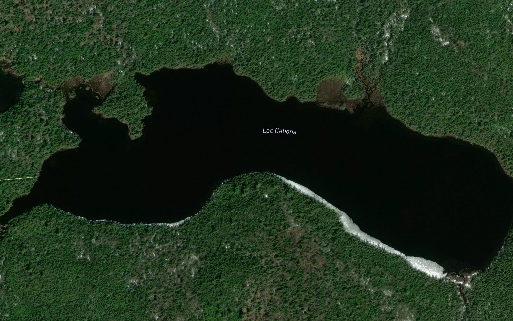 Satellite map of the Lac Cabona
