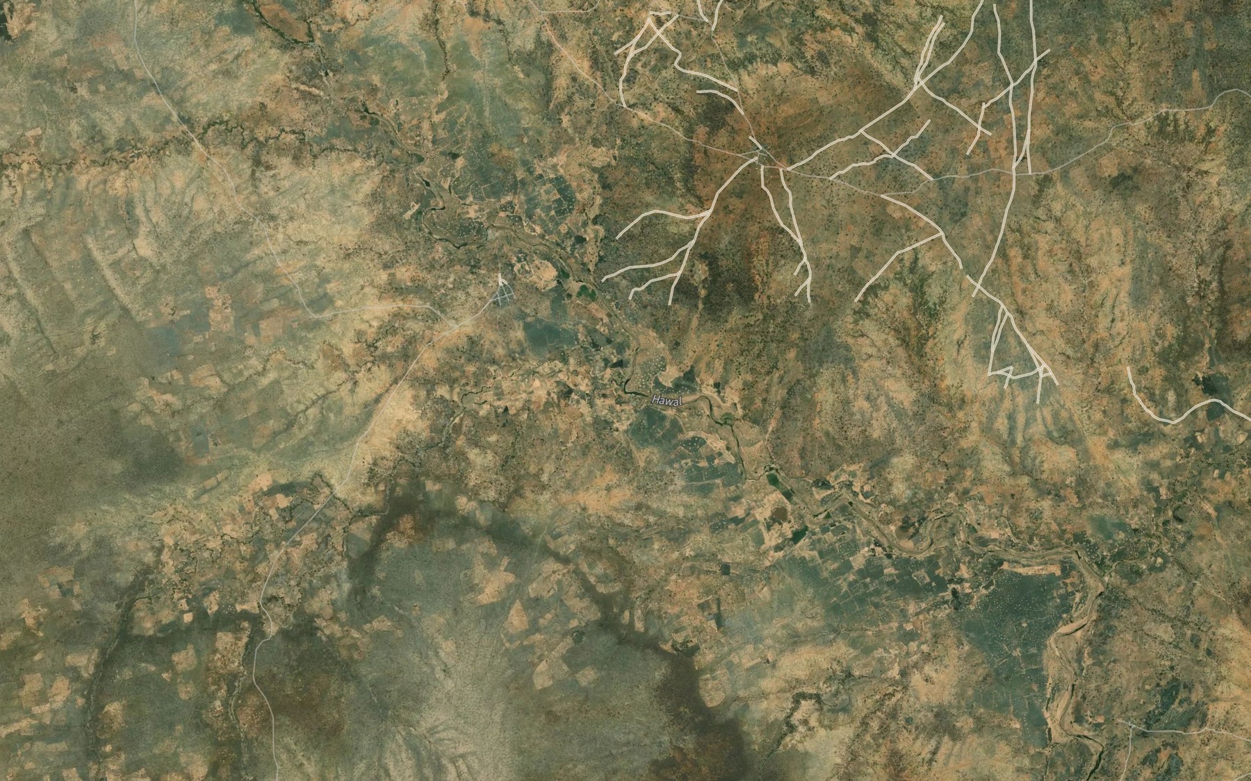 Satellite map of the Rafin Zelgaweyi