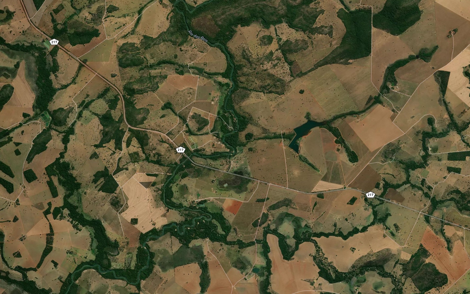 Satellite map of the Corrego Veredao