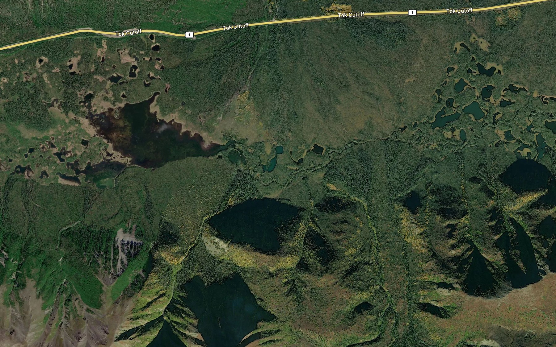Satellite map of the Bartell Creek