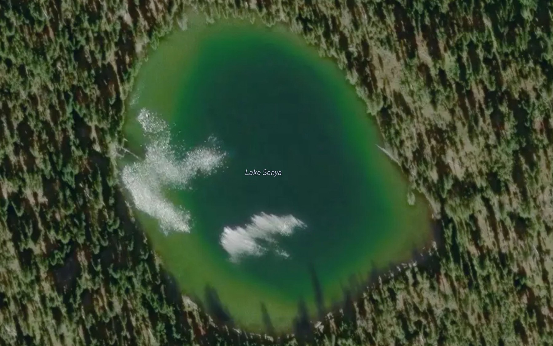 Satellite map of the Lake Sonya