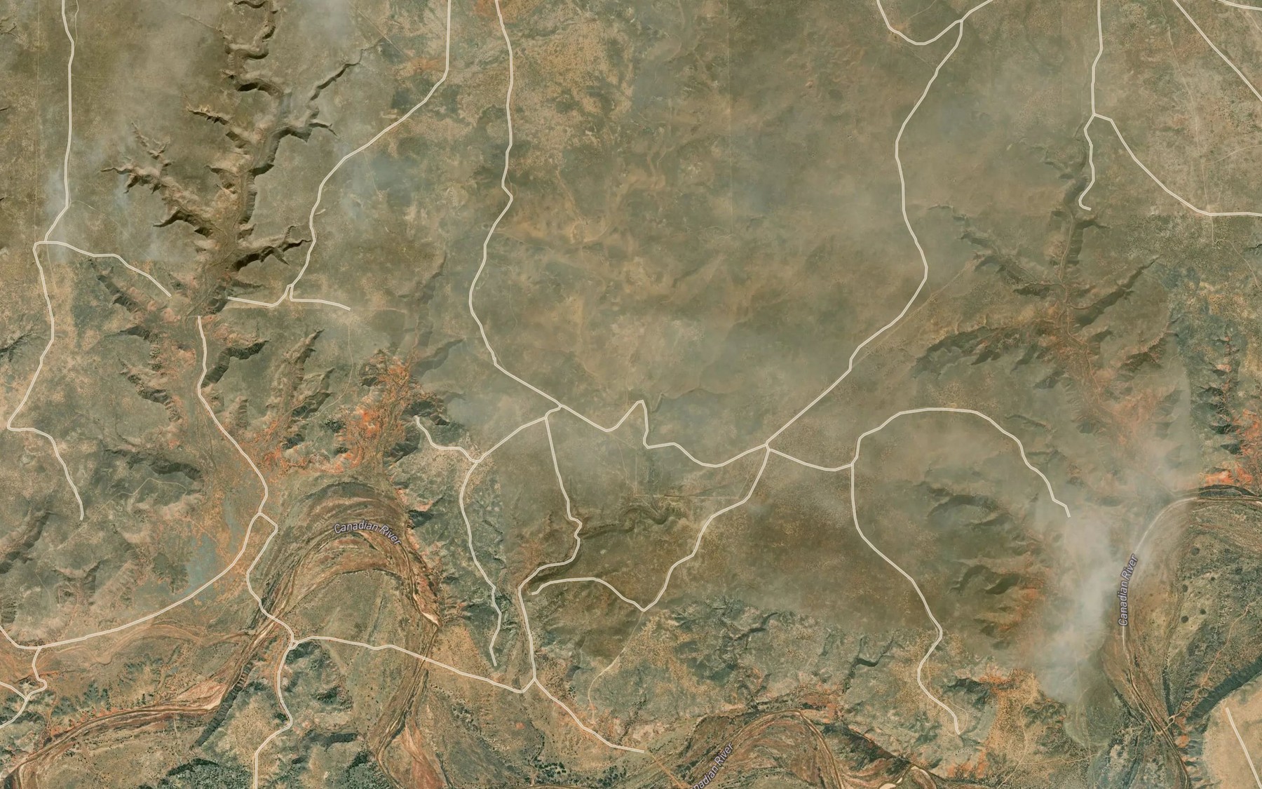 Satellite map of the Charvez Spring