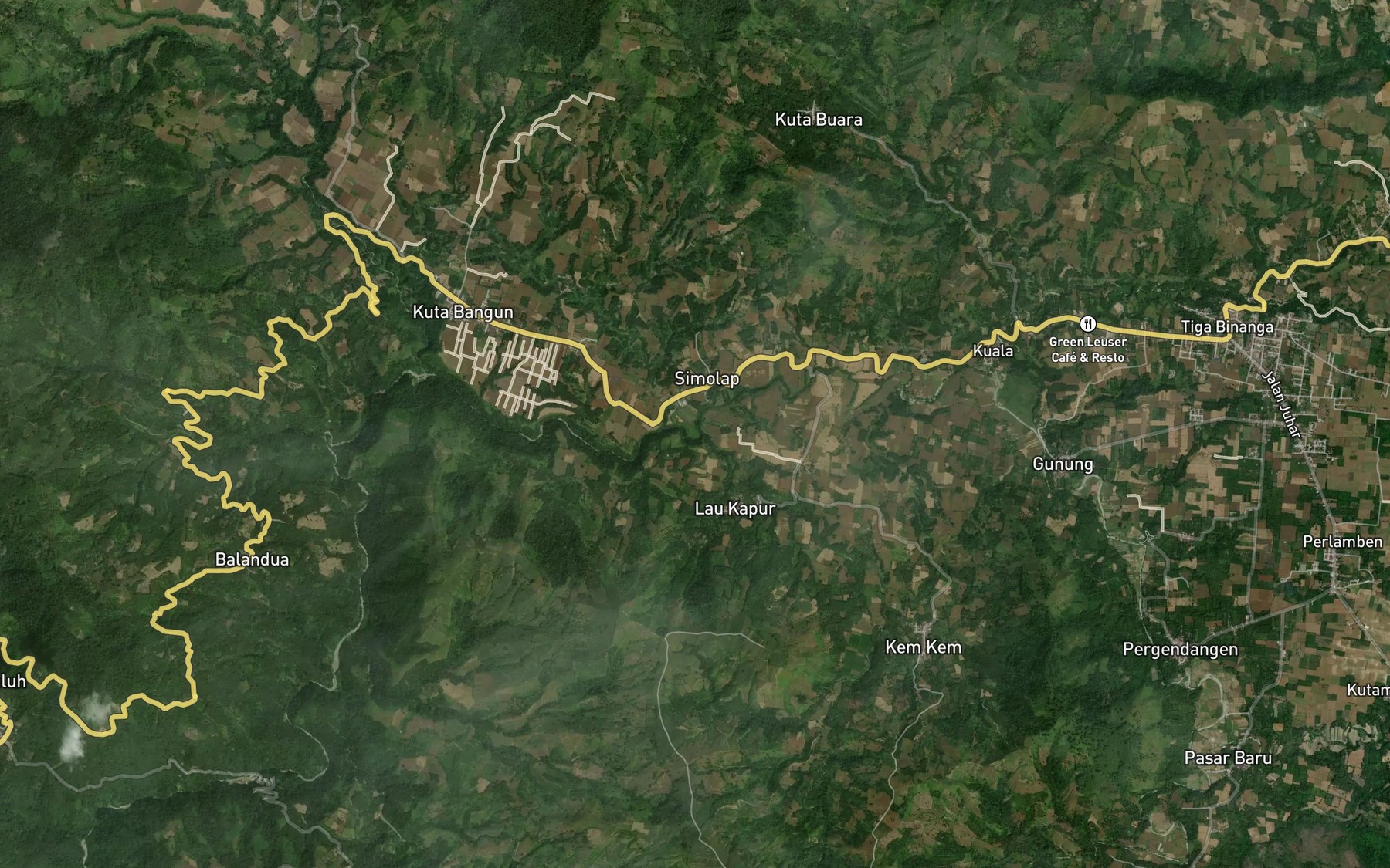 Satellite map of the Lao Kembin