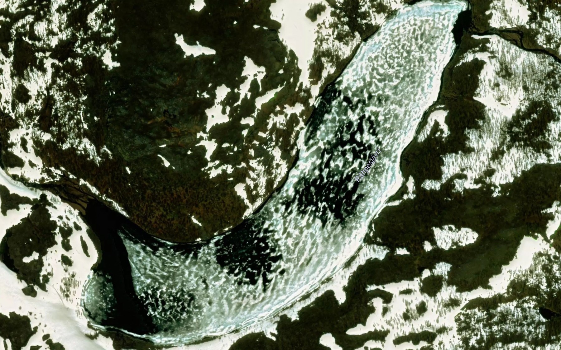 Satellite map of the Rappesjavri