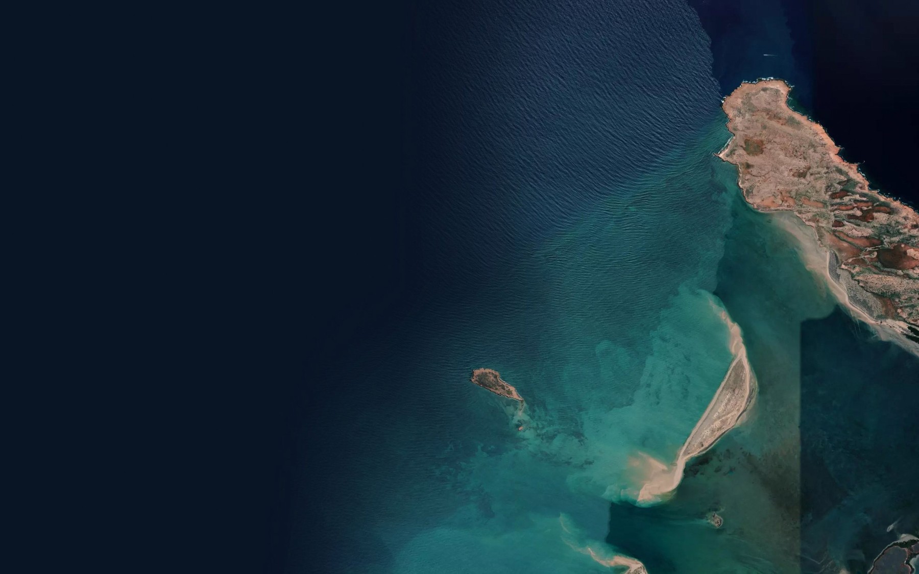 Satellite map of the Hammersley Shoal