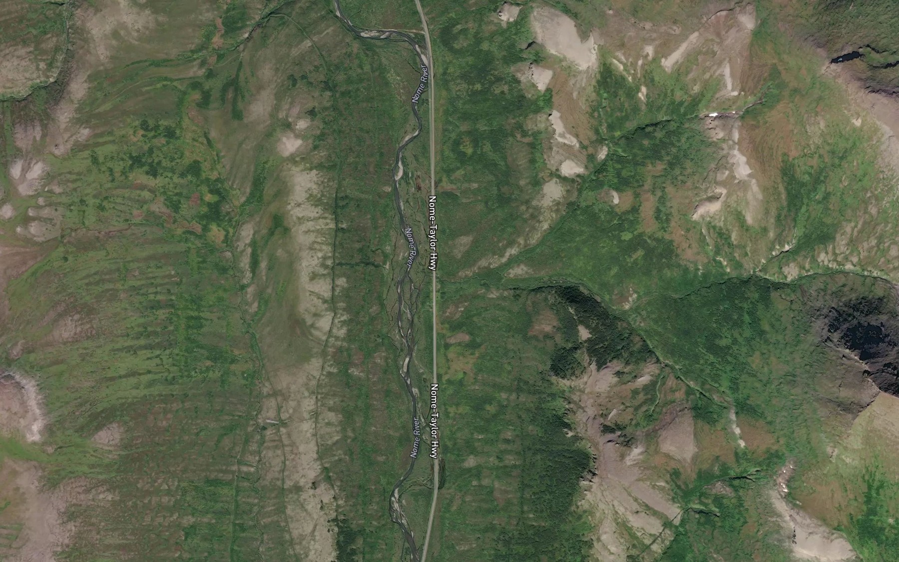 Satellite map of the Christian Creek