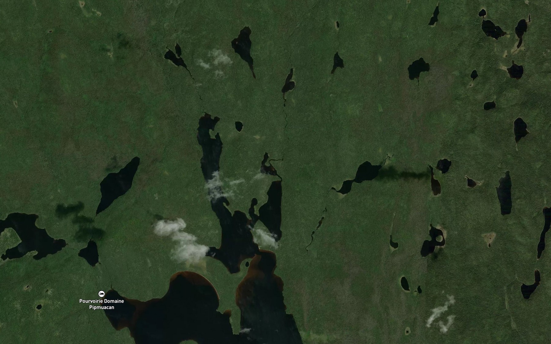 Satellite map of the Ruisseau Gadou