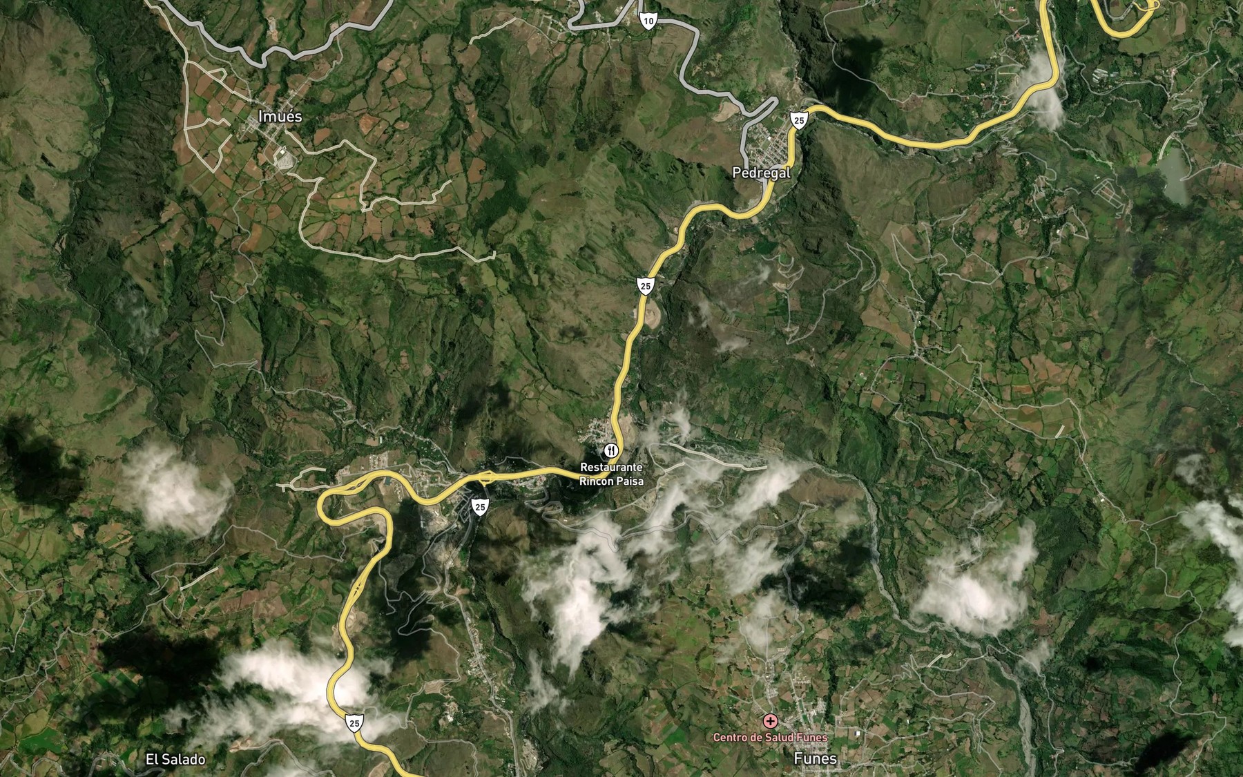 Satellite map of the Rio Tellez