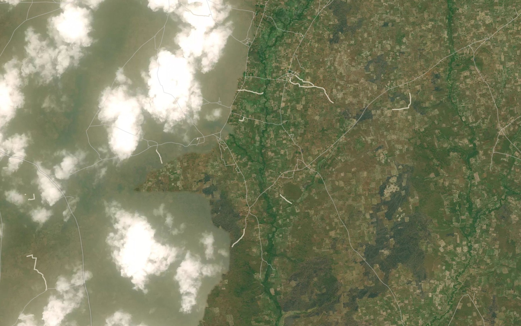 Satellite map of the River Uakugu