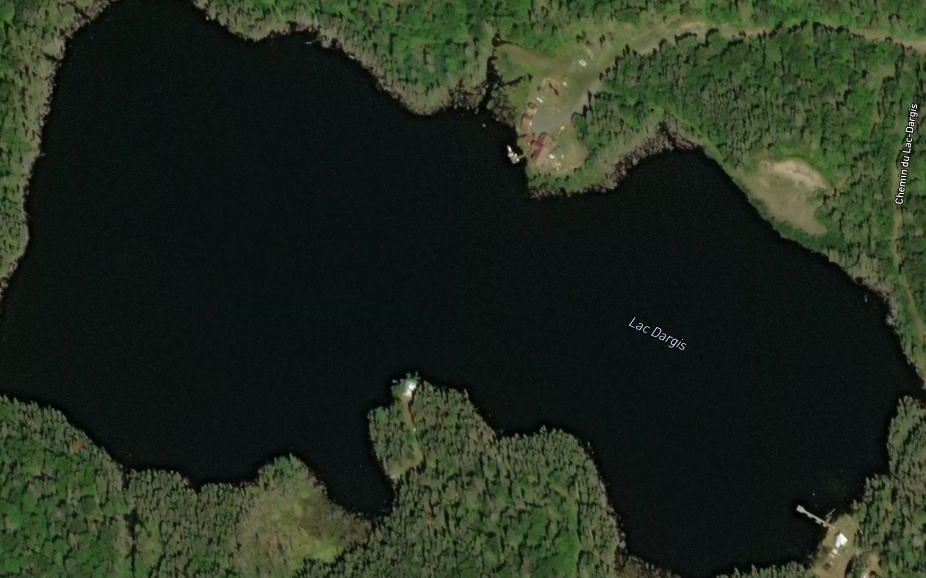 Satellite map of the Lac Dargis