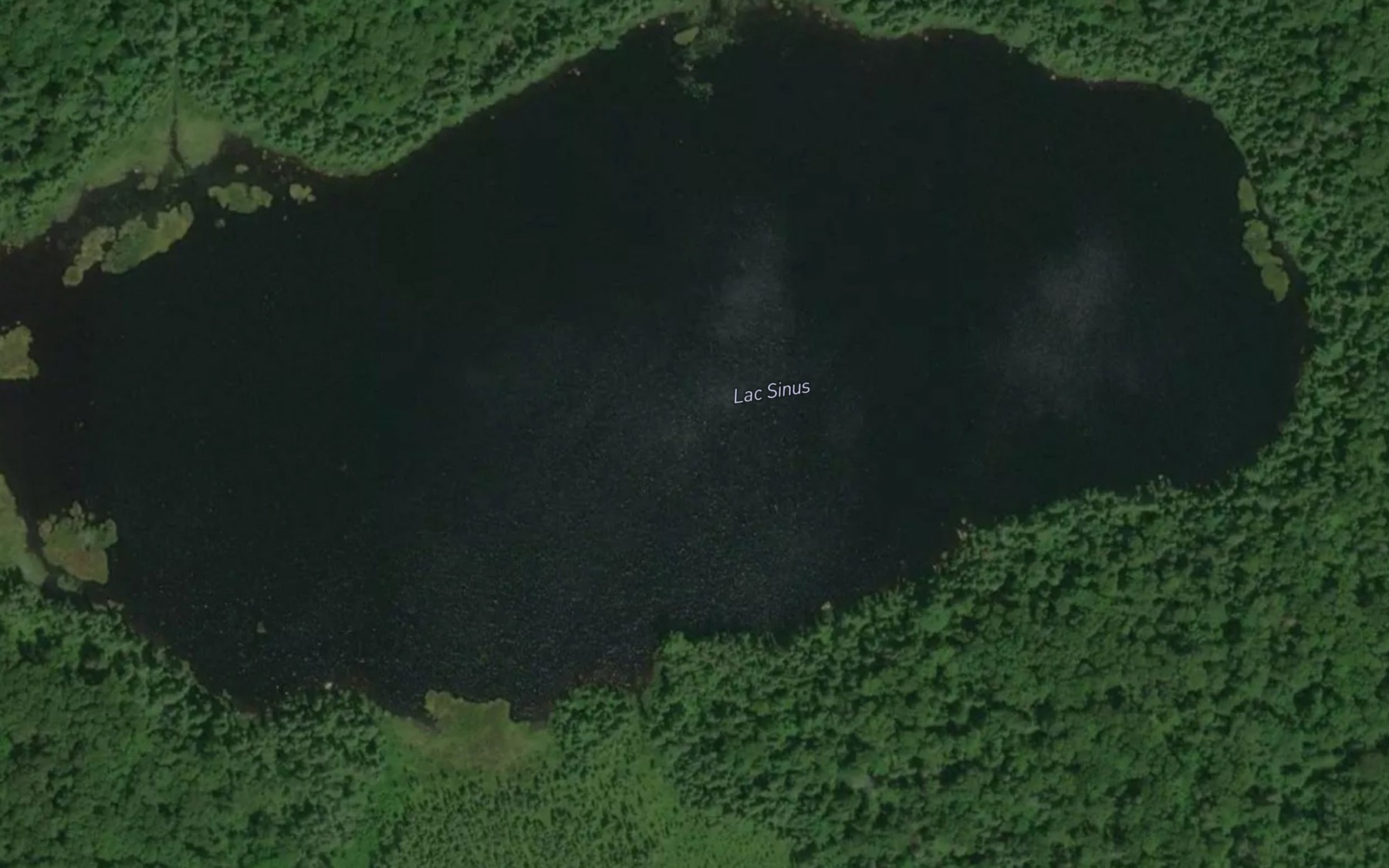 Satellite map of the Lac Sinus