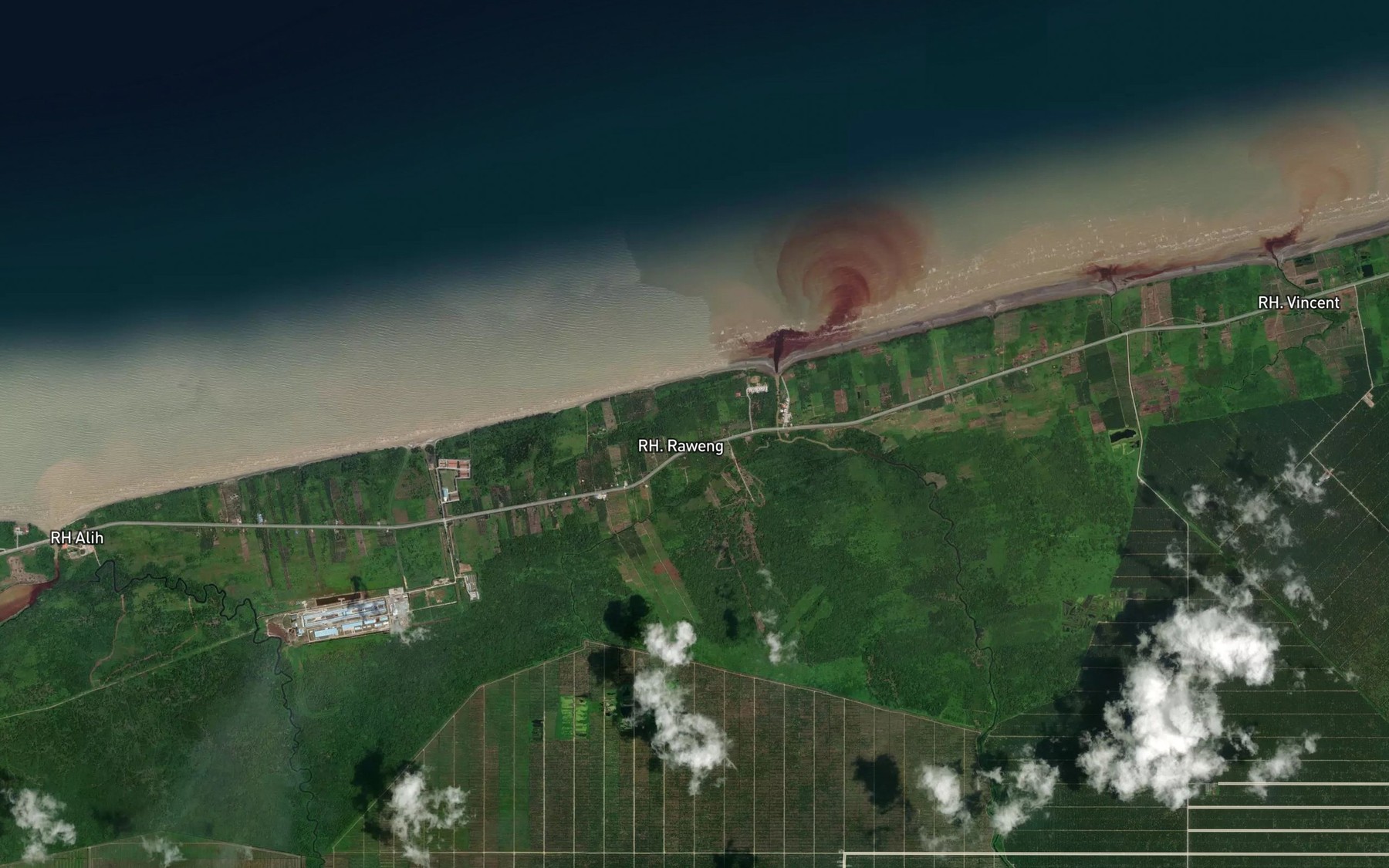 Satellite map of the Sungai Bakong